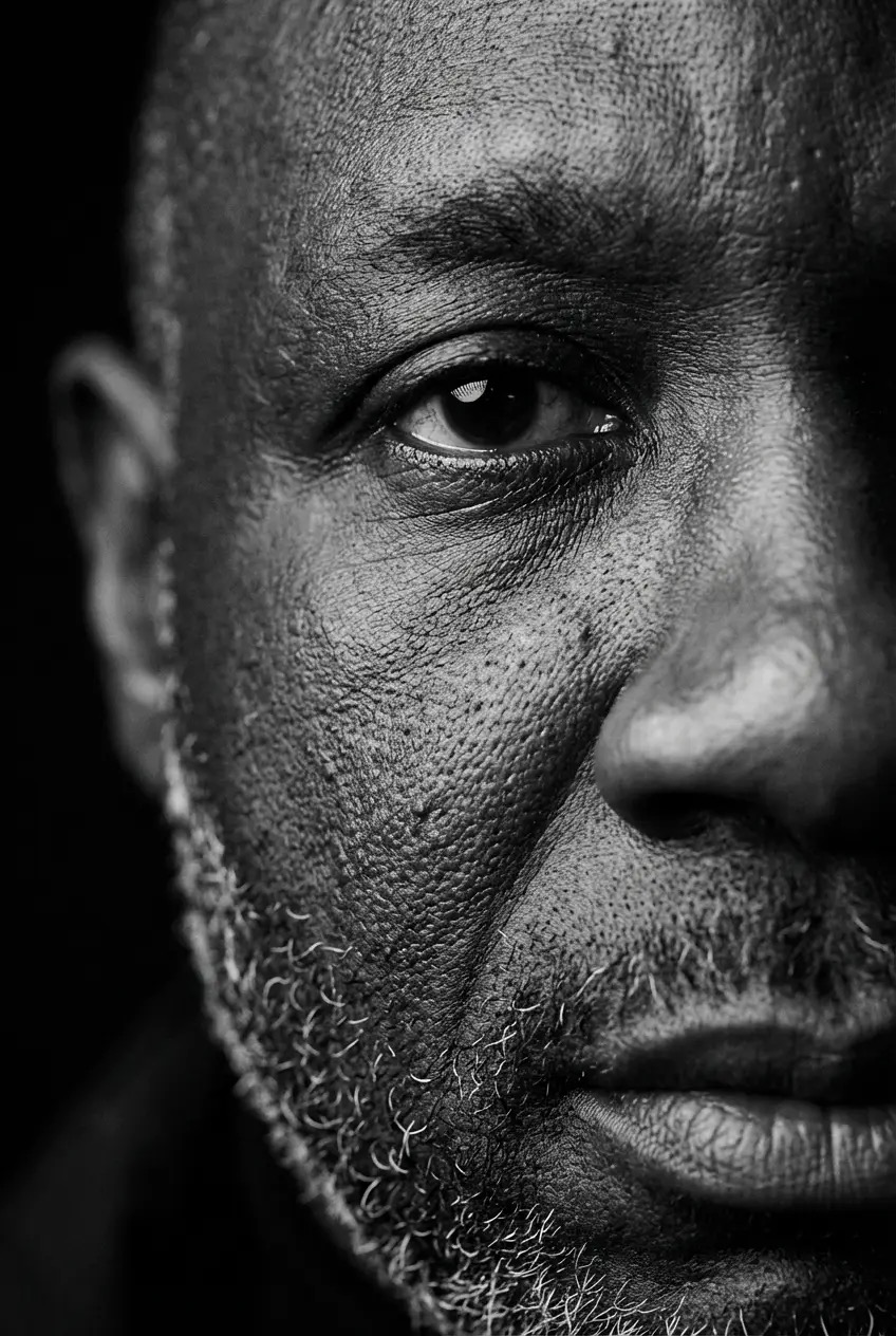 Närbild av Essa Kah Sallah